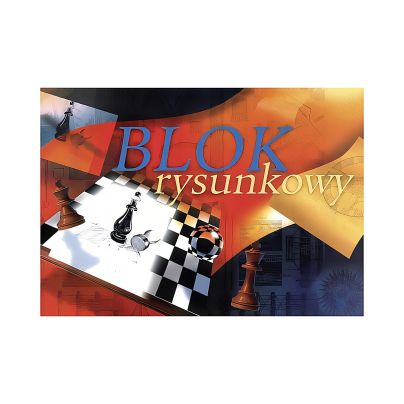 Blok Rysunkowy A4 KRESKA 20 kartek 70g/m² biały
