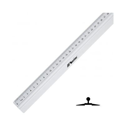 Linijka Aluminiowa Leniar z Uchwytem 70 cm z Podziałką w Etui