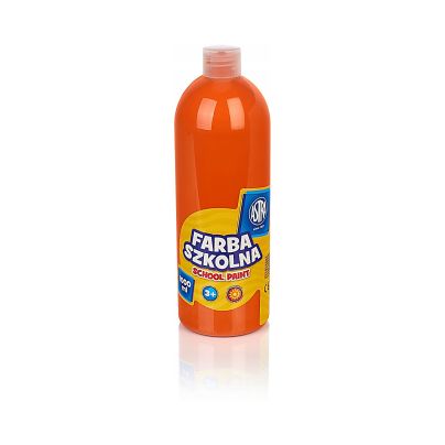 Farba Plakatowa Szkolna Astra Pomarańczowa 1000 ml