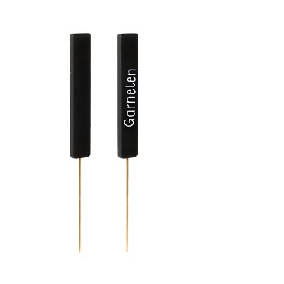 Patyczki do przekąsek papierowe Blackboard czarne 16 cm 100 sztuk