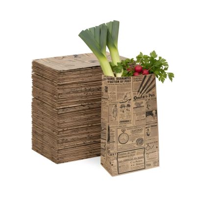 Torby papierowe TIMES z uchwytem 25 x 15 x 43,5 cm brązowe 250 sztuk