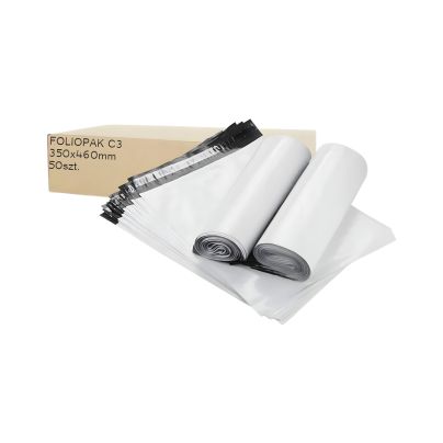 Foliopaki kurierskie białe C3 50szt