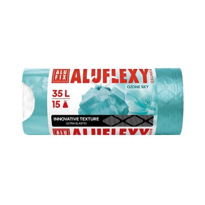 Worki na śmieci ALUFIX Aluflexy LDPE 35 l 15 szt. turkusowe