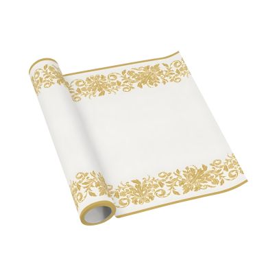 Bieżnik papierowy PREMIUM w rolce z wzorem Golden Ornament 40 cm x 5 m 1 szt.