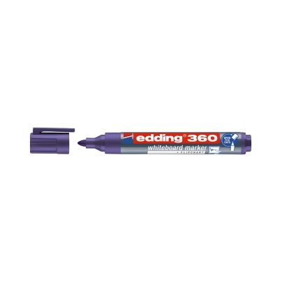 Marker do tablic suchościeralnych Edding 360 okrągły fioletowy 1,5-3 mm