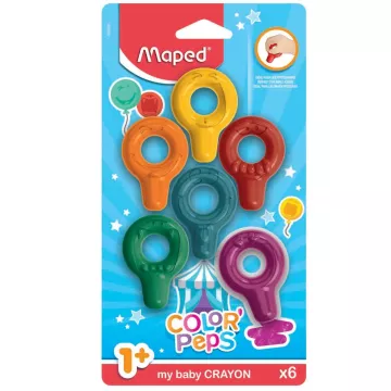 Kredki Plastikowe Color'Peps Baby Early Age 6 sztuk