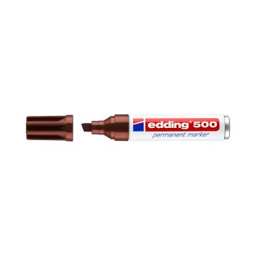 Marker permanentny Edding E-500, pisak 2-7 mm, brązowy, do trwałych oznaczeń
