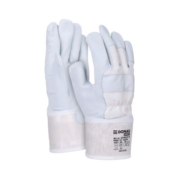 Rękawice robocze doker DONAU SAFETY DS-DOKGOAT skóra kozia 10,5/XL szaro-białe