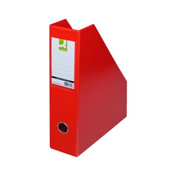 Pojemnik na dokumenty Q-CONNECT z PVC format A4 głębokość 76 mm czerwony
