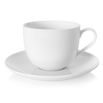 Filiżanka Jumbo Ze Spodkiem Porcelana Bone China DUKA Felicia 300 ml