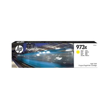 Tusz HP 973X F6T83AE żółty o wysokiej wydajności 7000 stron do drukarek HP PageWide