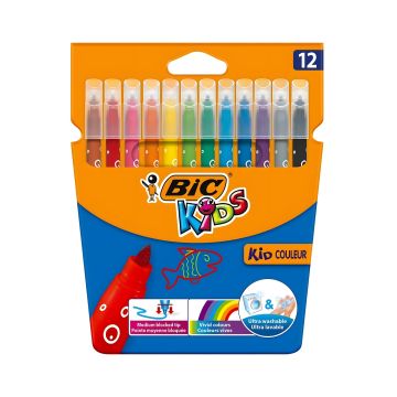 Flamastry Kid Couleur zestaw 12 kolorów do rysowania dla dzieci