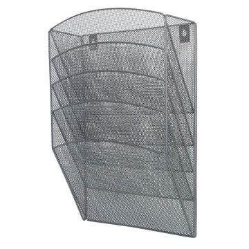 Zestaw 5 metalowych półek biurowych Q-CONNECT Office Set na format A4 srebrny