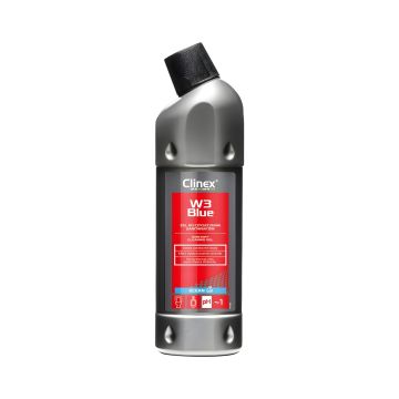 Żel do czyszczenia sanitariatów CLINEX W3 Blue profesjonalny 1 litr butelka