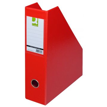 Pojemnik na dokumenty Q-CONNECT z PVC format A4 głębokość 76 mm czerwony