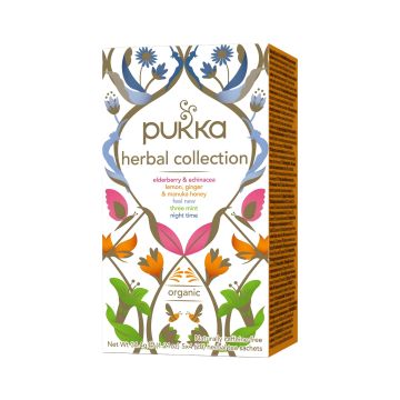 Herbata PUKKA Herbal Collection w kopertach 20 sztuk kolekcja ziołowa premium