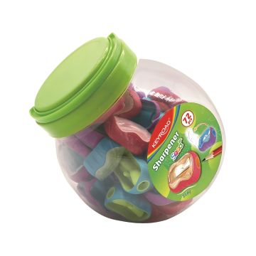 Temperówka plastikowa pojedyncza KEYROAD Seed tuba mix kolorów