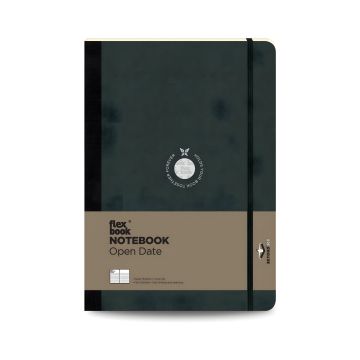 Notatnik Flexbook Open date 17cm x 24cm Large Czarny