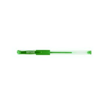 Długopis żelowy OFFICE PRODUCTS z gumowym uchwytem 0,5 mm zielony