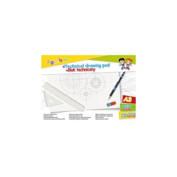 Blok techniczny GIMBOO biały format A3 gramatura 150gsm 10 arkuszy