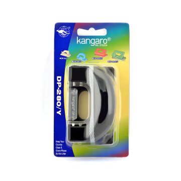 Dziurkacz biurowy Kangaro DP-280Y, wydajność 11 kartek, czarny, 1 sztuka