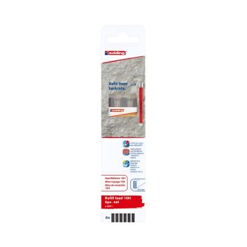 Wymienne wkłady grafitowe 10H Edding do ołówka e-8890, 6 sztuk w blistrze