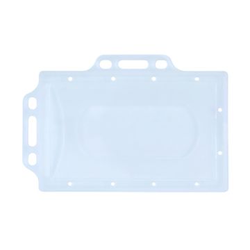 Identyfikator Donau PP 92x59mm, wkład 90x56mm, 2 uchwyty, transparentny, 1 szt.