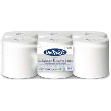 Ręcznik w roli Bulkysoft Premium biały 20cm 150m celuloza 2w (6 rolek)