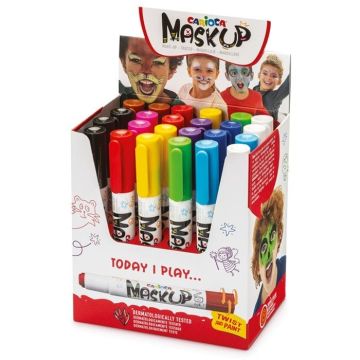 Kredki do malowania twarzy Carioca zestaw 24 kolory w sztyfcie