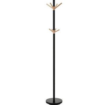 Wieszak stojący metal drewno czarny buk 174 cm Uno Signal