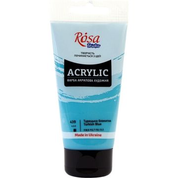 Farba akrylowa Rosa Studio 75ml Turkish Blue 439