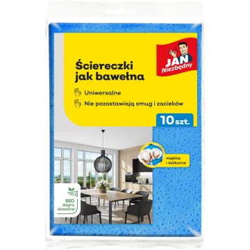 Ściereczki kuchenne jak bawełna JAN NIEZBĘDNY, mix kolorów, 10 szt.