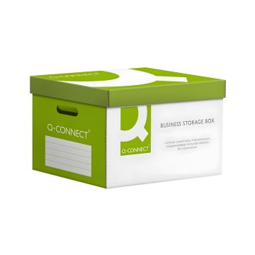 Pudło archiwizacyjne wzmocnione Q-CONNECT Power kartonowe zielone zbiorcze