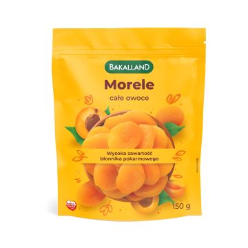 Morele suszone Bakalland całe owoce 150g