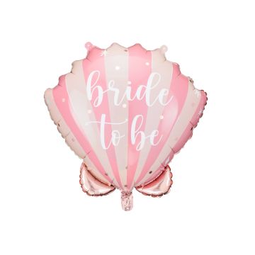 Balon Foliowy Muszelka Bride to Be, mix, 52x50 cm