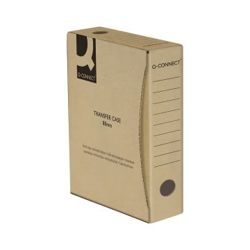 Pudło archiwizacyjne Q-CONNECT kartonowe A4 80 mm szare