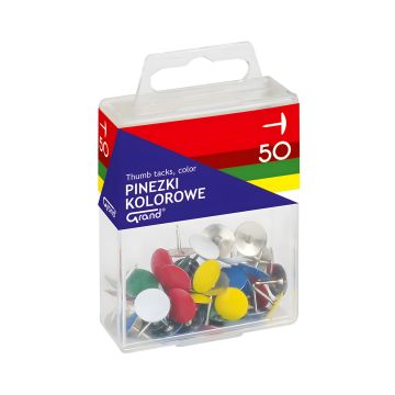 Pinezki kolorowe Grand T4 50 sztuk