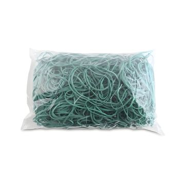Gumki recepturki OFFICE PRODUCTS średnica 80mm grubość 1,5x3mm 60% kauczuku zielone 1000g zgrzewka