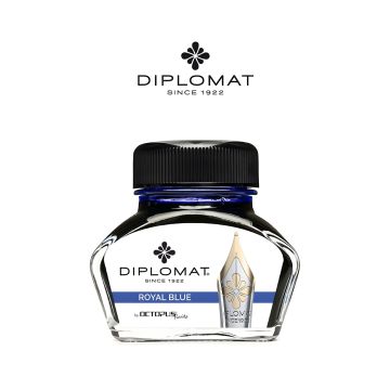 Atrament do piór wiecznych DIPLOMAT w kałamarzu 30 ml royal blue