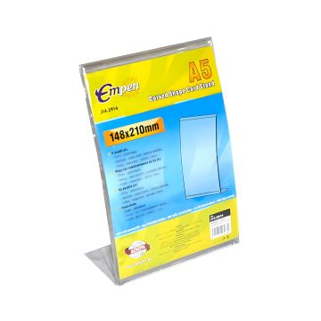Stojak Plastikowy A5 Na Ulotki 148X210Mm - Kompaktowy Ekspozytor Biurowy