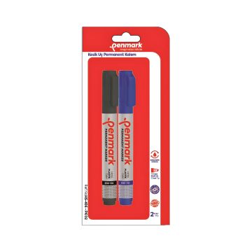 Marker permanentny Penmark z przyciętą końcówką 2 sztuki