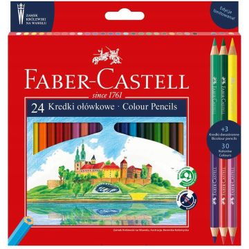 Kredki ołówkowe FABER-CASTELL Zamek 27szt. 30 kolorów edycja limitowana