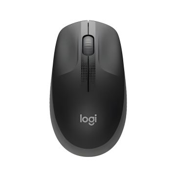 Logitech Mysz M190 czarna bezprzewodowa – myszka optyczna USB do laptopa i komputera