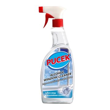 Płyn do mycia szyb PUCEK z alkoholem wysokiej jakości 750ml butelka