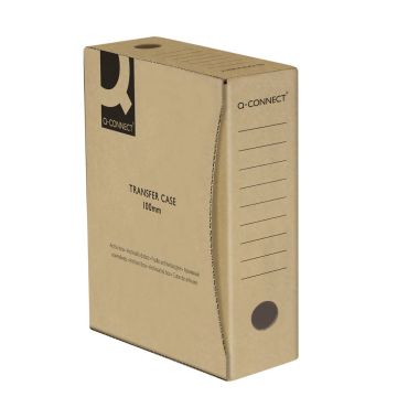 Pudło archiwizacyjne Q-CONNECT kartonowe na dokumenty A4 100 mm szare