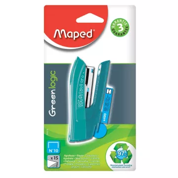 Zszywacz Greenlogic Pocket Ekologiczny do 15 Kartek ze Zszywkami numer 10