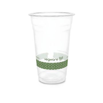 Kubek papierowy PLA z nadrukiem Vegware Bio 570 ml średnica 96 mm 50 sztuk