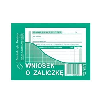Wniosek o zaliczkę A6 40 kartek Michalczyk i Prokop