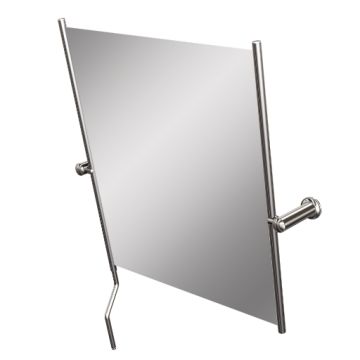 Lustro Uchylne Mosiężne z Rączką 580 x 600 mm