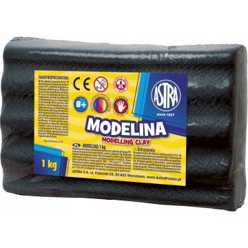 Modelina Termoutwardzalna Czarna 1kg ASTRA